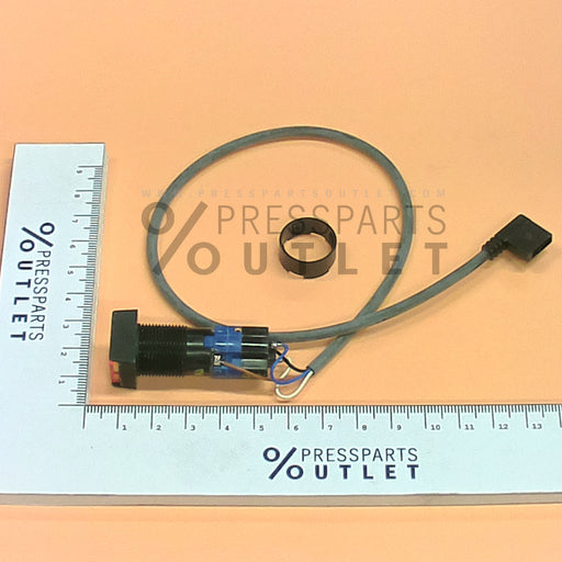 Illuminated push button gelb,Form 2 - 81.186.3635/ - Leuchttaster gelb,Form 2