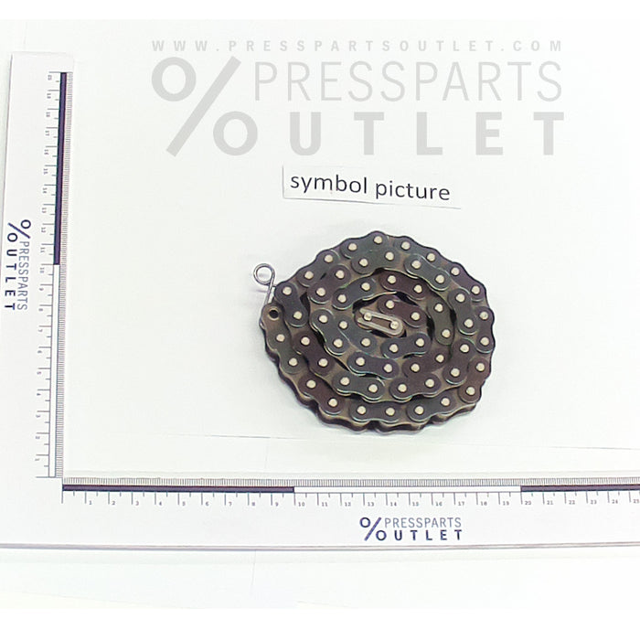 Roller chain 08B-1x124E-Syno - 00.540.1635/ - Rollenkette 08B-1x124E-Syno