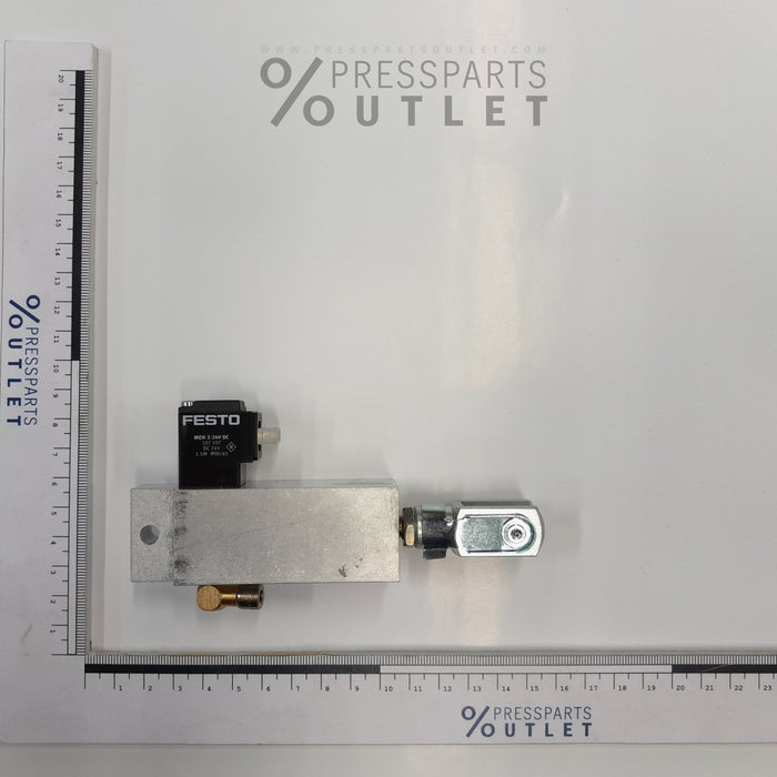 Cylinder/valve unit D25 H30 ew. - 92.184.1011/01 - Zylinderventileinheit D25 H30 ew.