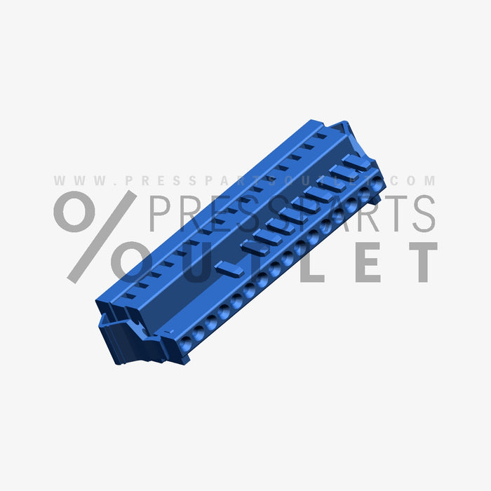 Spring steel rail 16polig  97-112 X21 - 00.783.0537/01 - Federleiste 16polig  97-112 X21