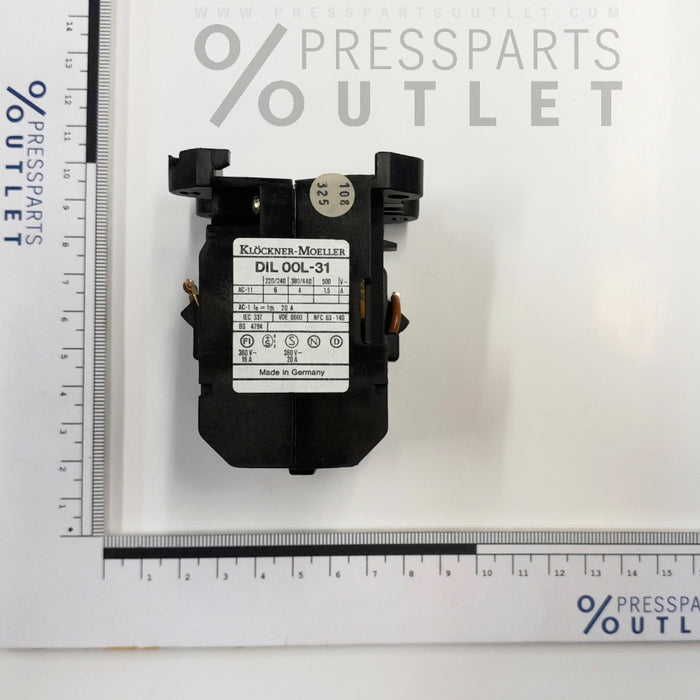 Auxiliary contactor DIL00L31 220V 50HZ - 00.780.1119/ - Hilfsschuetz DIL00L31 220V 50HZ