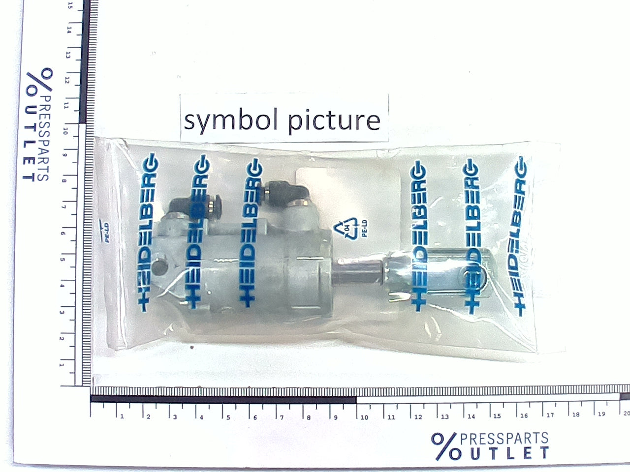 Pneumatic cylinder D25 H50 - 00.580.3910/03 - Pneumatikzylinder D25 H50
