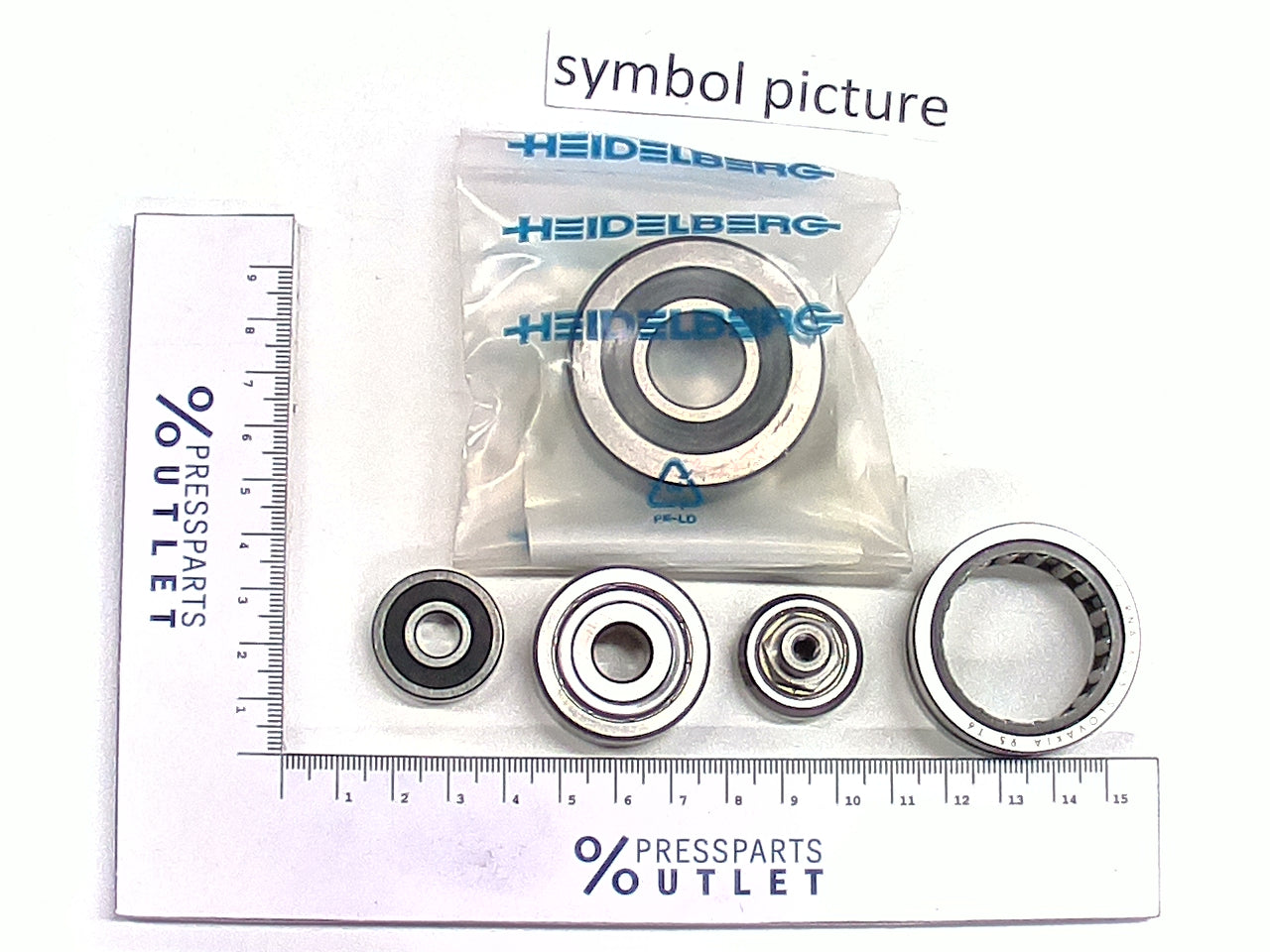 Idler roller 305704 C-2Z - 00.520.0772/ - Laufrolle 305704 C-2Z