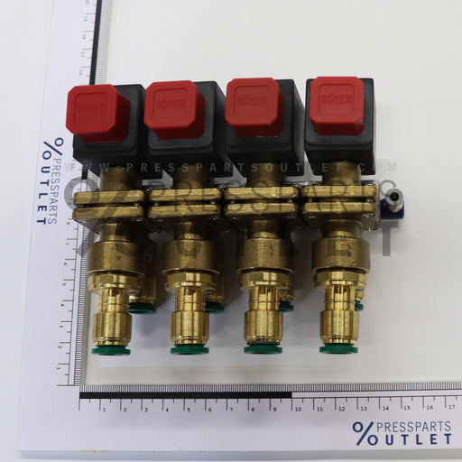 Solenoid valve Batterie 4-fach - 61.184.1231/ - Magnetventil Batterie 4-fach - A