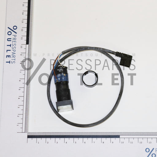 Illuminated push button  farblos,Form 2 - 71.186.4421/ - Leuchttaster farblos,Form2 - A