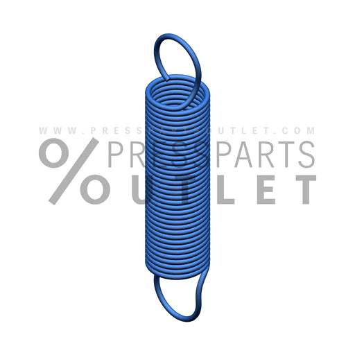 Tension spring 0,80x8,20x30,00 - ZD.201-361-01-00 - Zugfeder 0,80x8,20x30,00